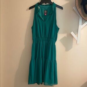 Vince Camuto Green  Sleeveless Halter Sundress